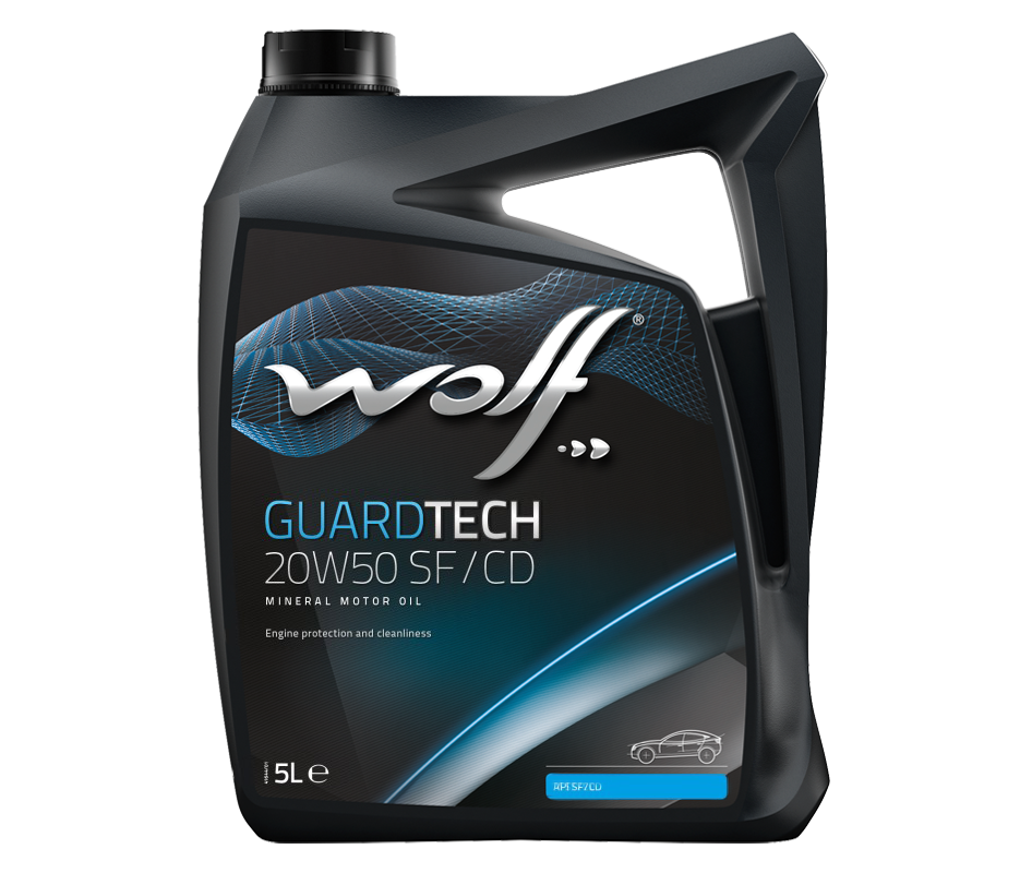 Моторное масло Wolf GuardTech 20W-50 SF/CD, 5л 